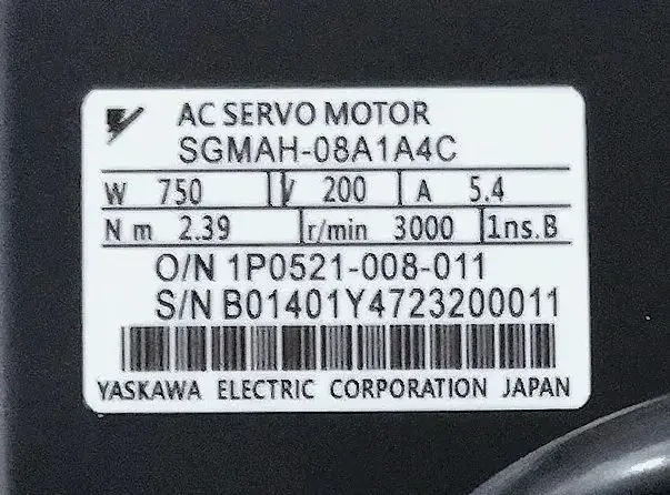 

SGMAH-08A1A4C Brand New Servo Motor，In Stock SGMAH 08A1A4C