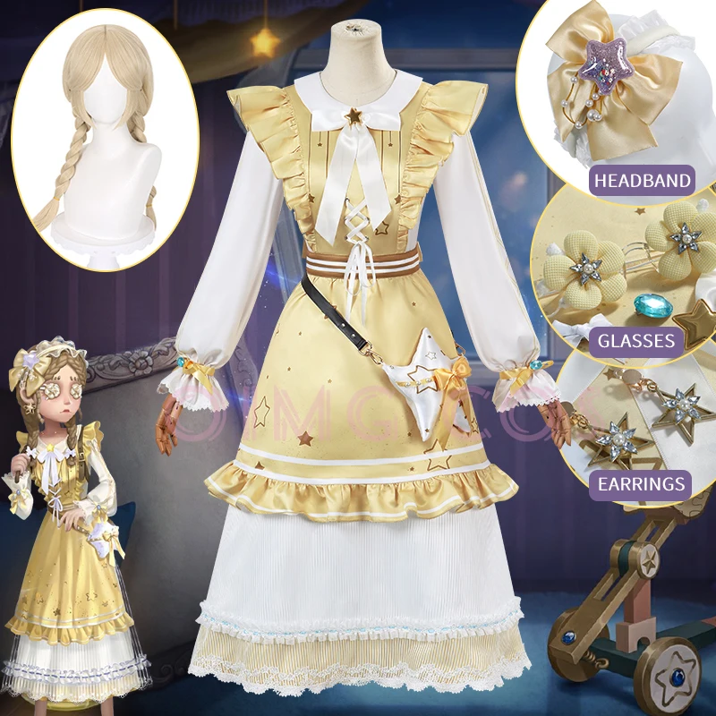 

Identity 5 Toy Merchant Anne Lester Cosplay Costume Adult Carnival Uniform Wig Anime Halloween Masquerade Costumes Women Gam