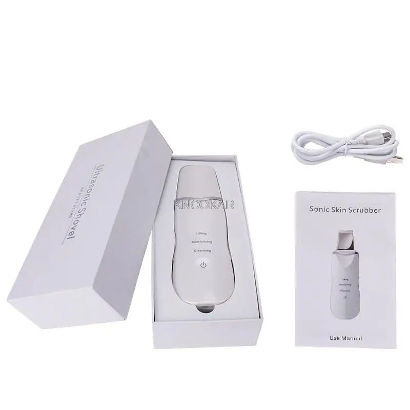 Ultradźwiękowy masażer do usuwania kutiny, trądziku i zaskórników, oczyszczacz porów, pielęgnacja twarzy, eksport import D069