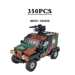 MOC-184656 Building Blocks Small Protection Vehicle Armored Vehicles Armored Liaison and Command Vehicle 350PCS Christmas Toys