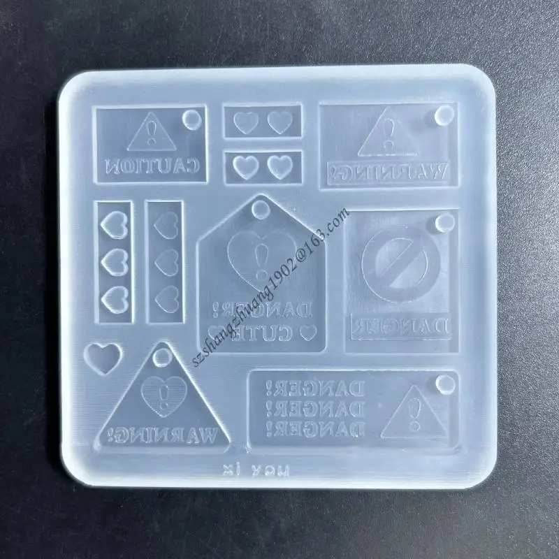 

Q6RB Keychain Mold Guka Silicone Mold Resin Decorative Craft Mold Jewelry Making Mold