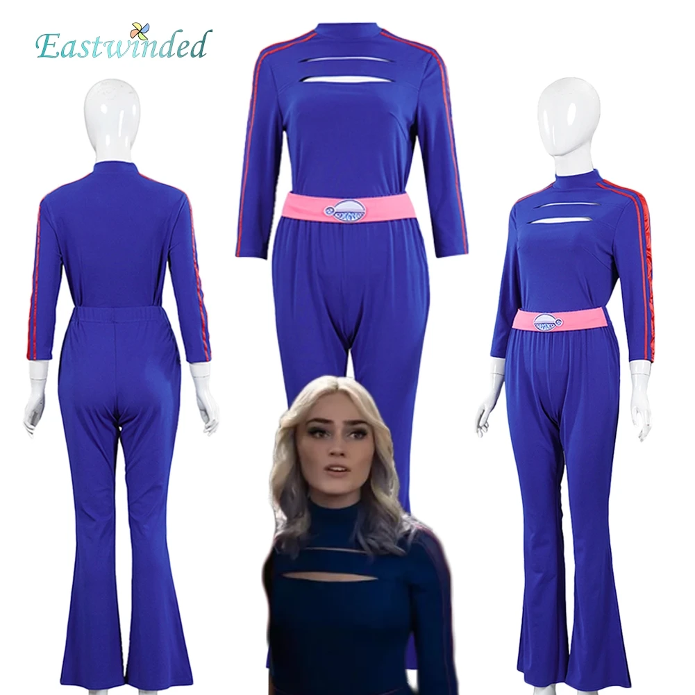 

TV Zombies 4 Addison Cosplay Blue Costume Outfits Long-sleeved Top Trousers Women Roleplay Suits Hallowmas Carnival Party Look