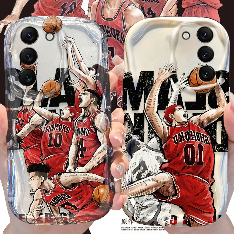 Slam Dunk Wave Case for Samsung Galaxy S24 S23 S22 S21 Ultra Plus S20 FE A73 A72 A71 A55 A54 5G A53 A52 A51 4G A50S A50 Cover