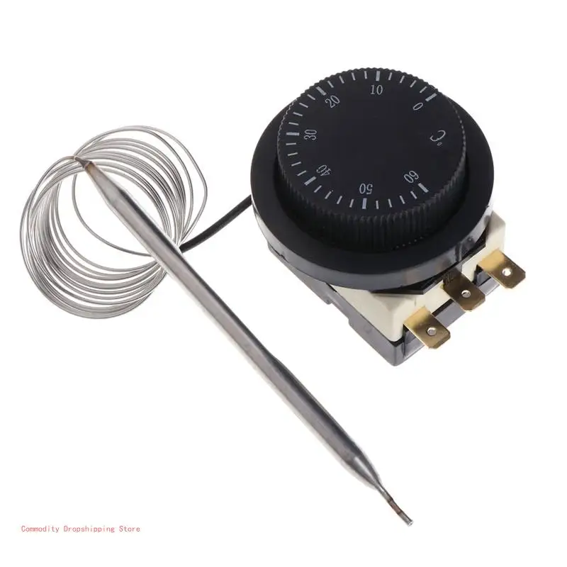 Durable 250V/380V 16A 0-60℃ Temperature Control Controller Capillary Thermostat Controlled