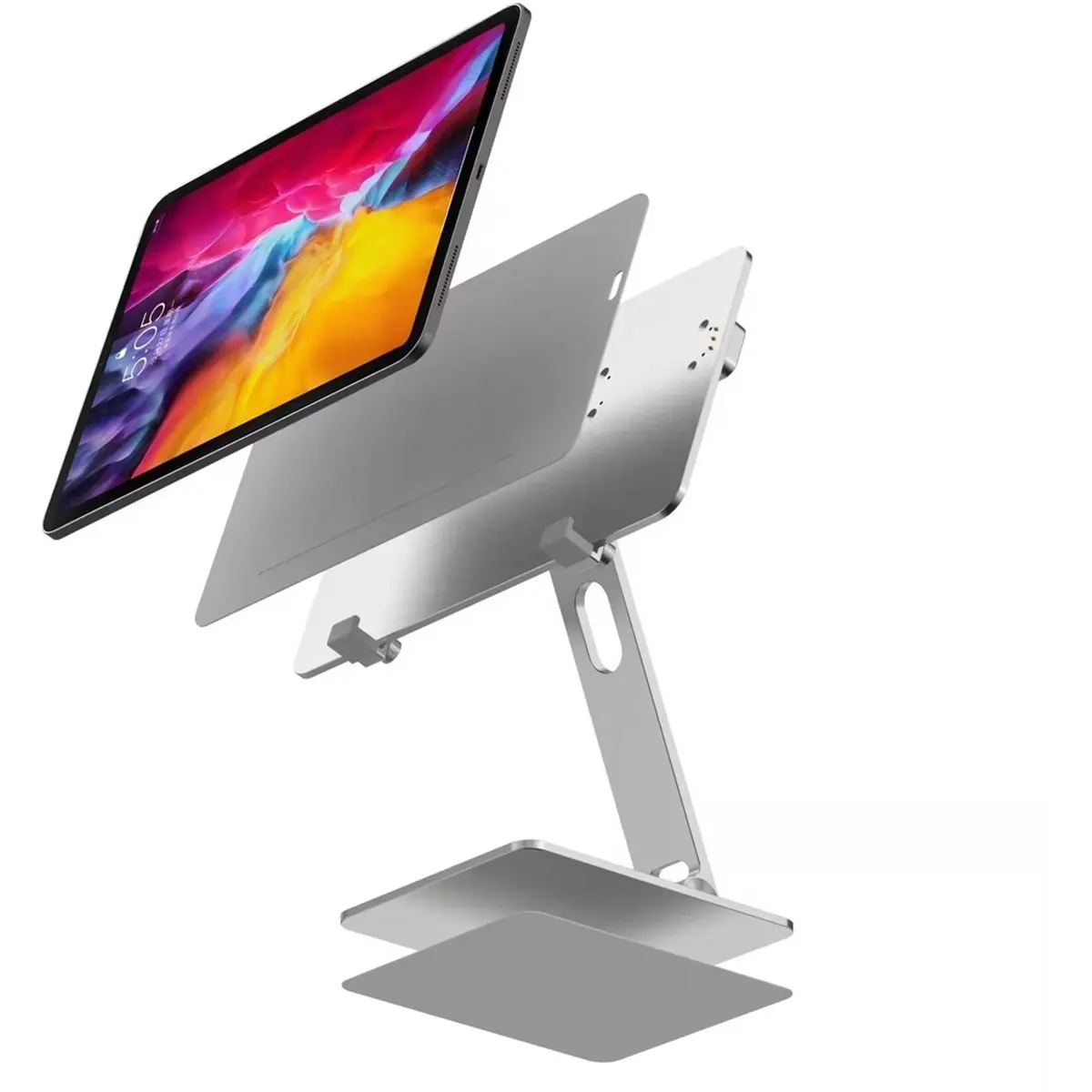 ■★New Arrival Fashion  Portable Folding Magnetic Aluminum Charging Stand for IPadPro 11 Inch Desk Holder with Secure Grip