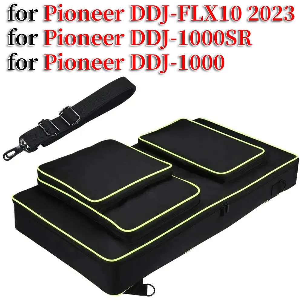 Carrying Case Shockproof DJ Mixer Bag Anti-scratch Thickened Inner Liner with Adjustable Shoulder Strap for Pioneer DJ DDJ-FLX10