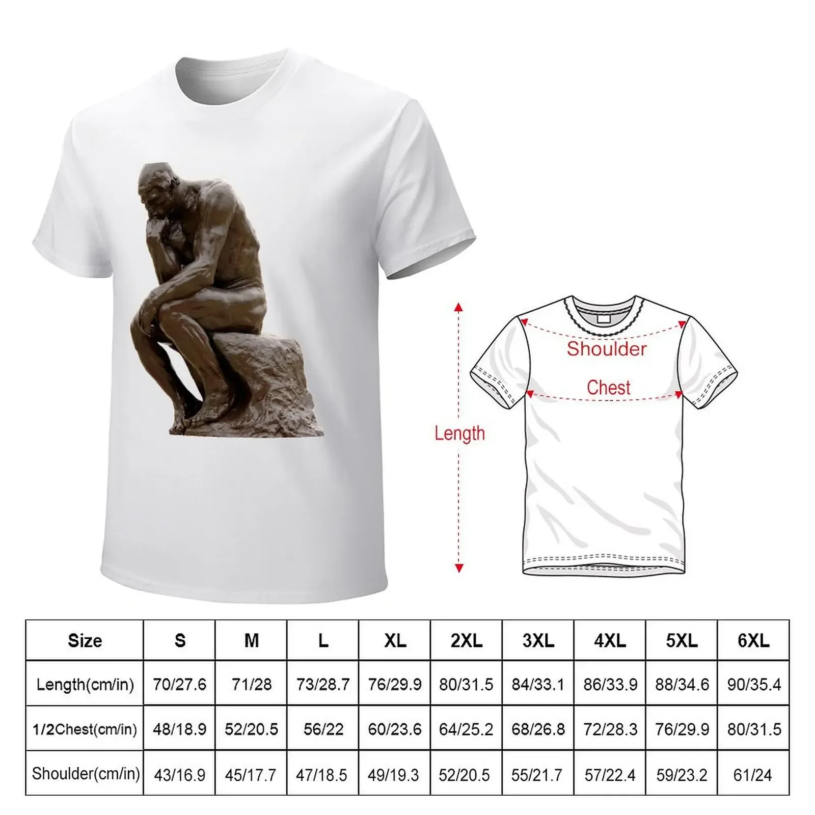 The Thinker T-Shirt oversized t shirt Short sleeve tee plus size tops animal prinfor boys men tshirt