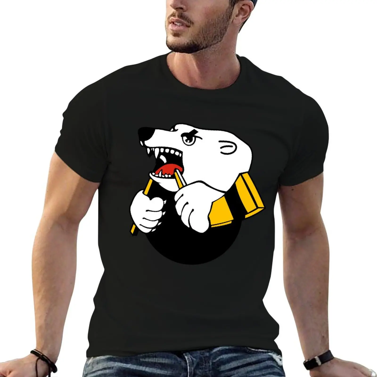 

Забавные футболки для мужчин, футболка Traktor Man for t Hockey Chelyabinsk, хлопковая рубашка