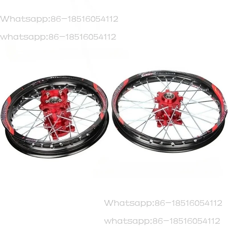Off-road Motorcycle Accessories CRF BBR Small High Race 12 14 17 Inch Front and Rear CNC Wheel Rim Assembly