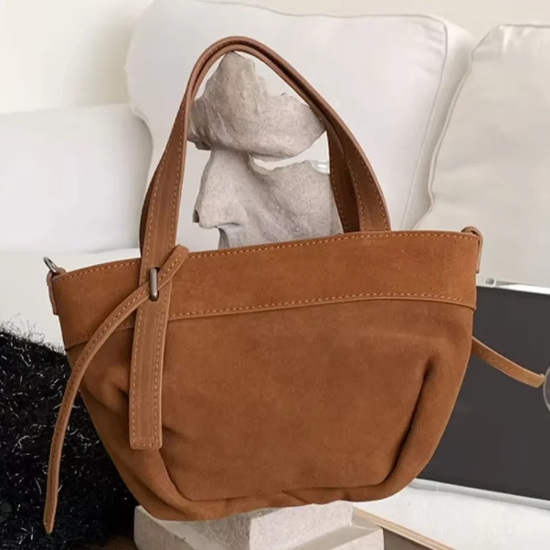 

Frosted Suede Design Crossbody Bag Retro Fashion Ladies Handbag New Solid Color Versatile Bag Casual Fashion Texture Handbag