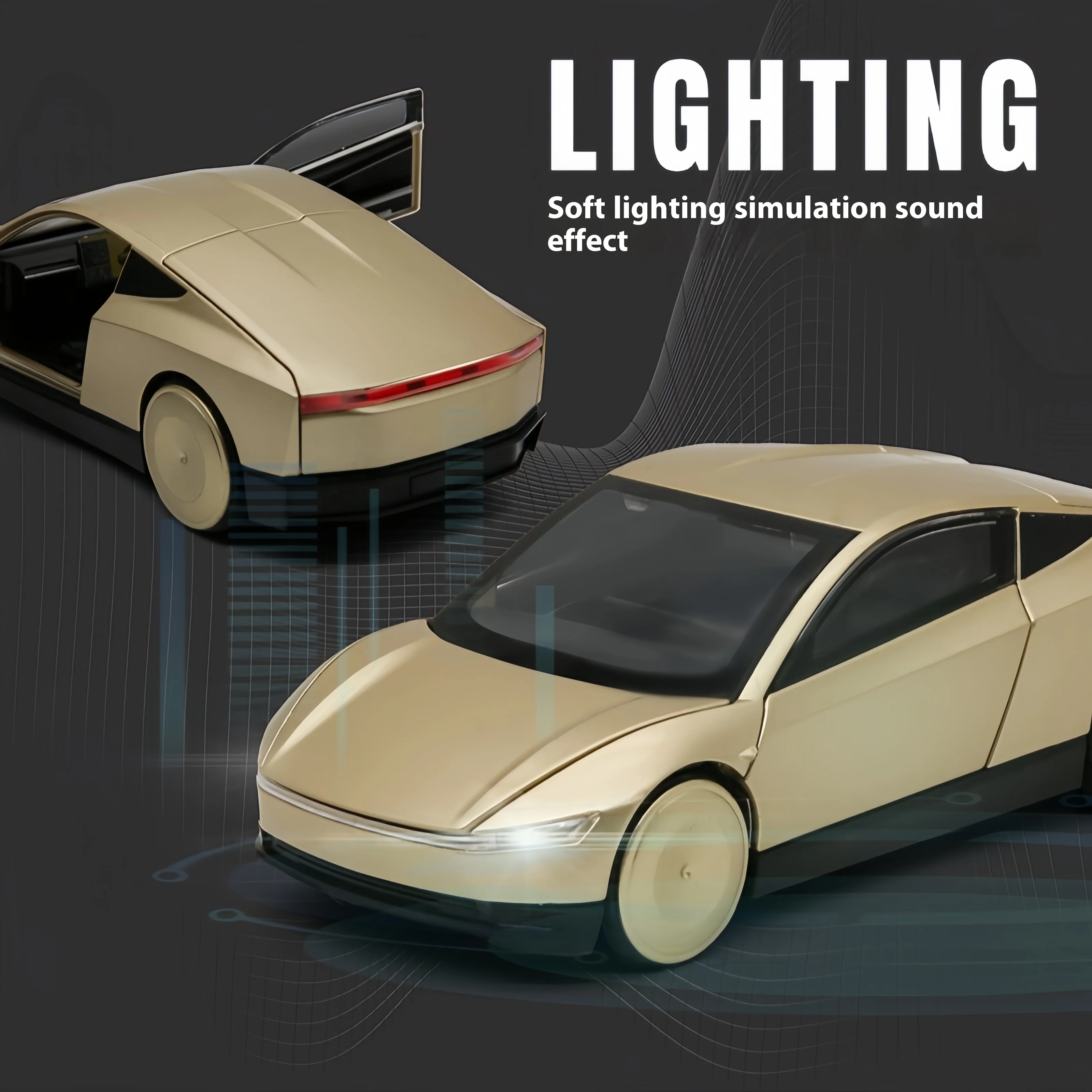 Simulation 1:32 Cybercab ROBOTAXI Metal Die Cast Car Model, Desktop Decoration Ornaments, Children's Toy Cars, Boys Gifts