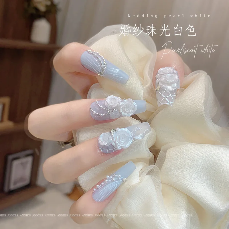 12ml New Thick Light Carving Glue Soft Candy Gel Ground Ice Flower Style Non Washable Can Armor Oil Glue Nail Salon Use 3