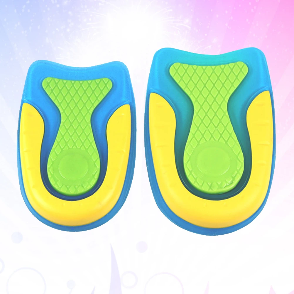 

2pcs Heel Pads High Elastic Absorption Insoles Breathable Foot Support Shoe Inserts Half Insole For Long Walking Comfort