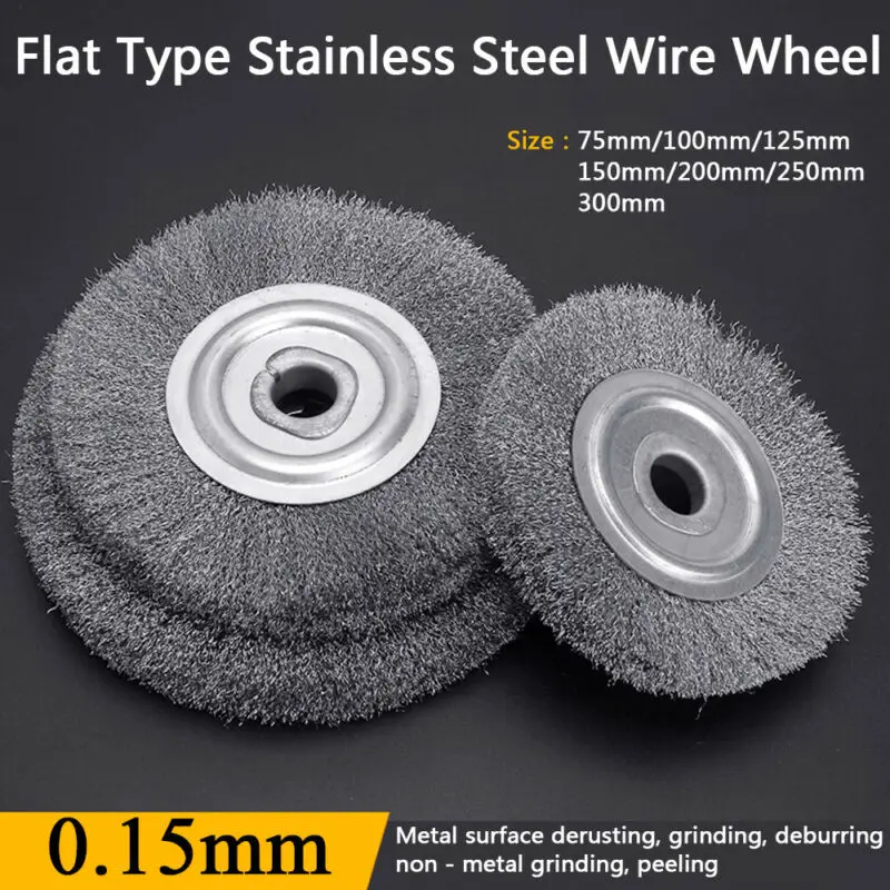 1pc ワイヤーホイールブラシ 3 ''-12 '' ガジェットグラインダー錆ステンレス鋼ツールアクセサリー圧着クリーニングベンチ実用