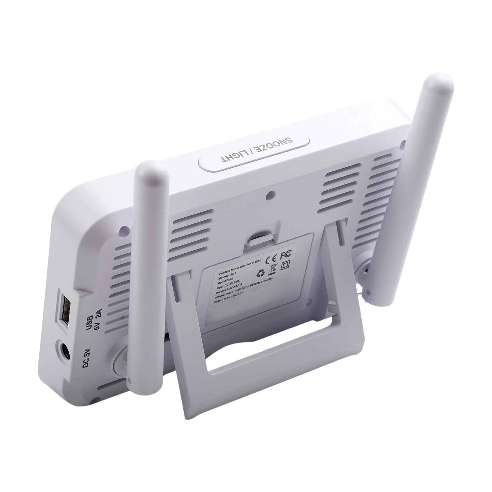 Multi-Functional 6-in-1 for Weather Station with Outdoor Sensor for Real-Time Indoor Outdoor Weather Data and Color LCD Display
