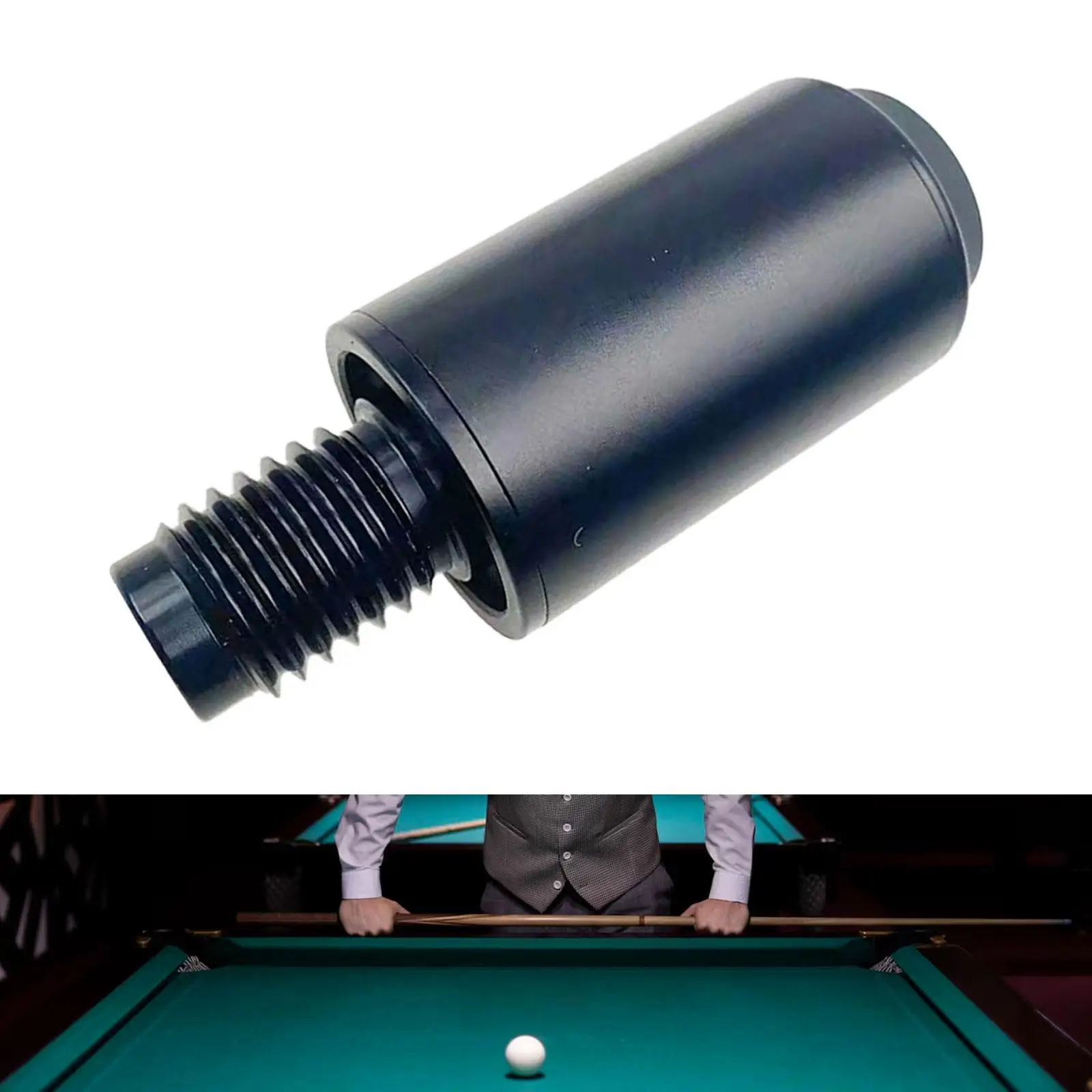 Biliardo Pool Cue Extension Rod Connector accessorio in alluminio stecca End Extender Pool Cue Extender per Trainer uomo donna adulto