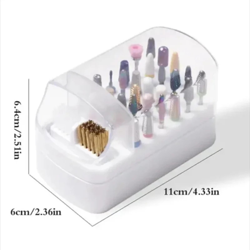 30 Holes Nail Polish Head Organizer Acrylic Portable Organizer Dustproof Cleaning Organizer Professional Nail Artist Essentials image 6