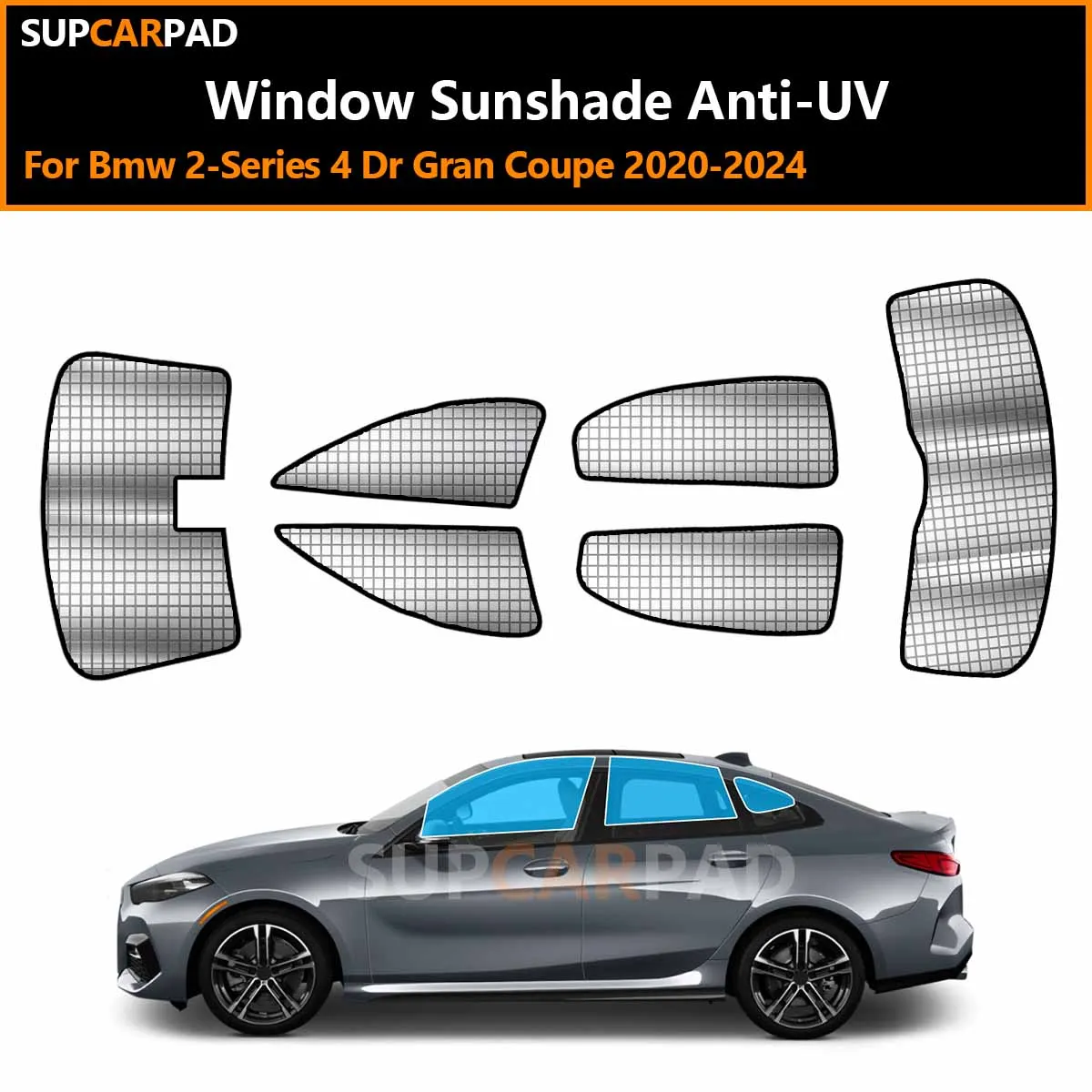 

For Bmw 2-Series 4 Dr Gran Coupe 2020-2024 Custom Car Window Sunshade Anti-UV Car Sun Window Visors Sunshade Covers Accessories