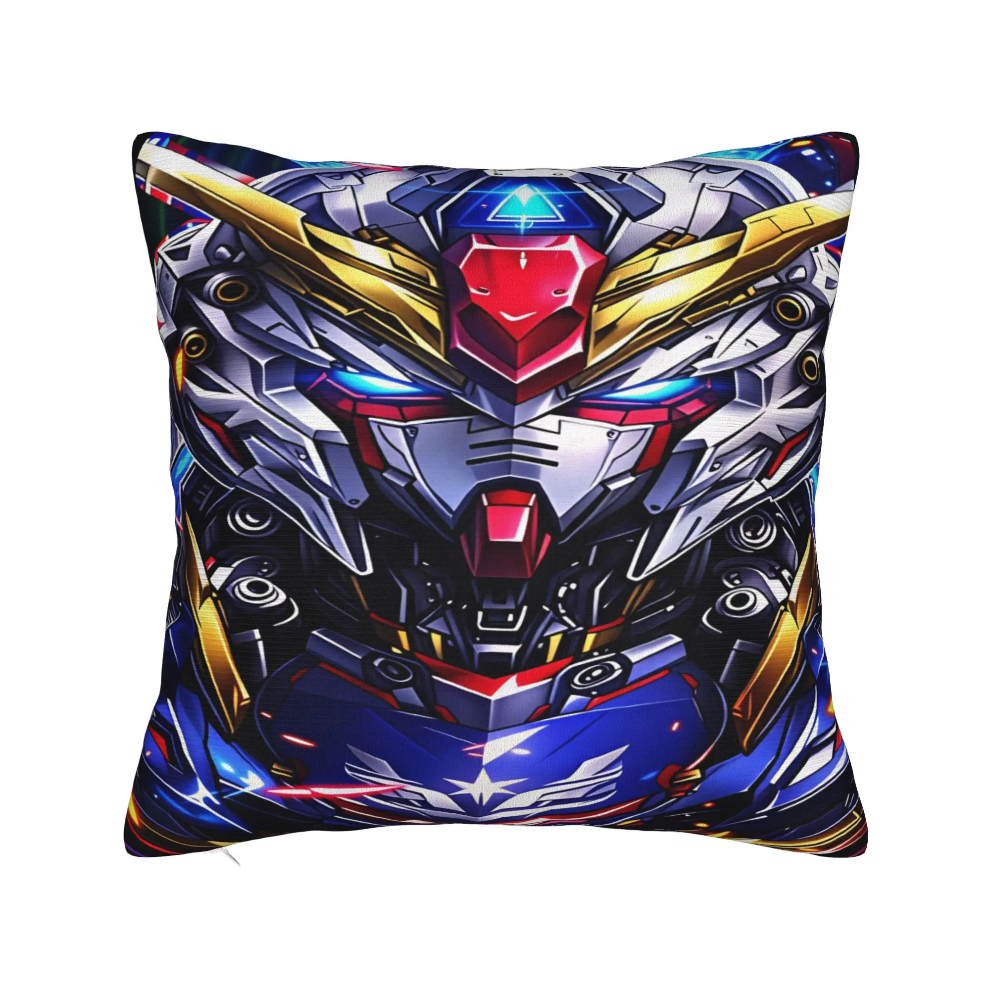 Mobile Suit Gundam Pillow Cover  Soft Cushion Cover Funny Pillow Case For Living Room Bed Chair