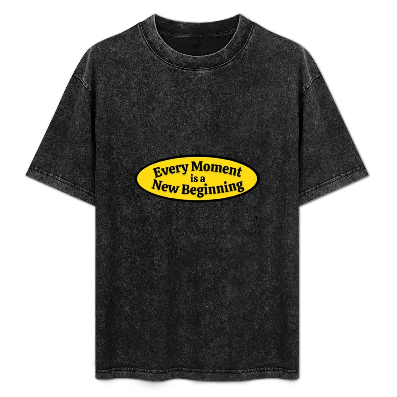 

Every Moment Is A New Beginning No.3 T-Shirt baggy shirts graphic tee shirt tees blue archive t shirts for men
