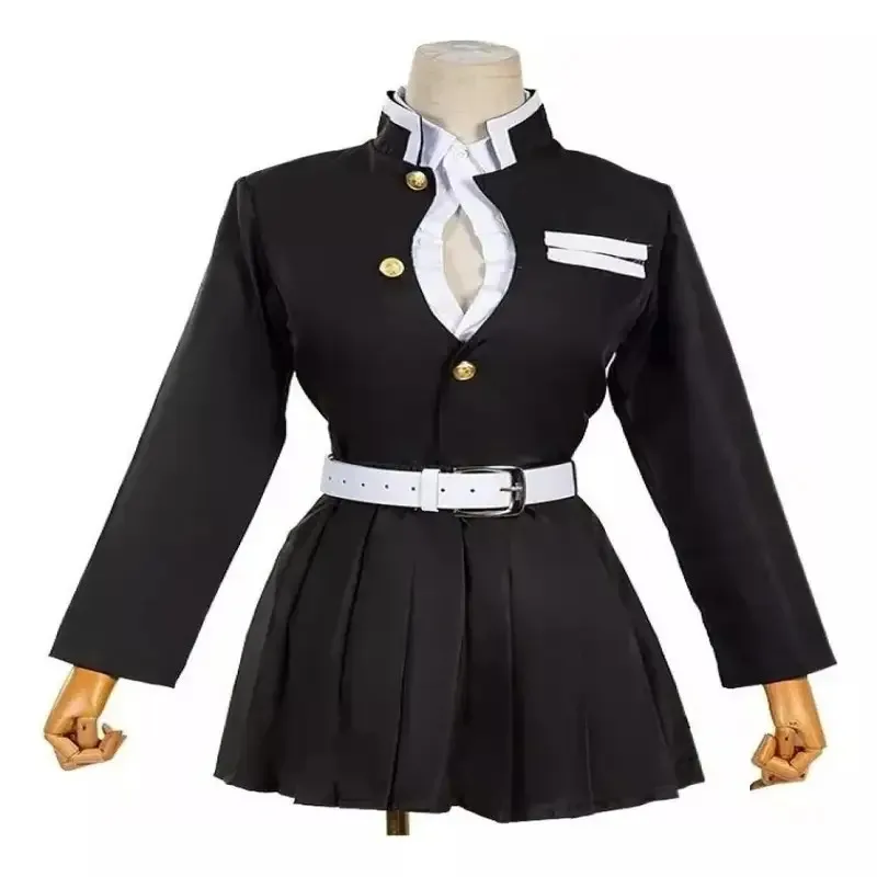 25COSAnime 악마 슬레이어 Kanroji Mitsuri 코스프레 의상 Kimetsu No Yaiba Kanroji Mitsuri 유니폼 마스크 할로윈 어린이 성인용