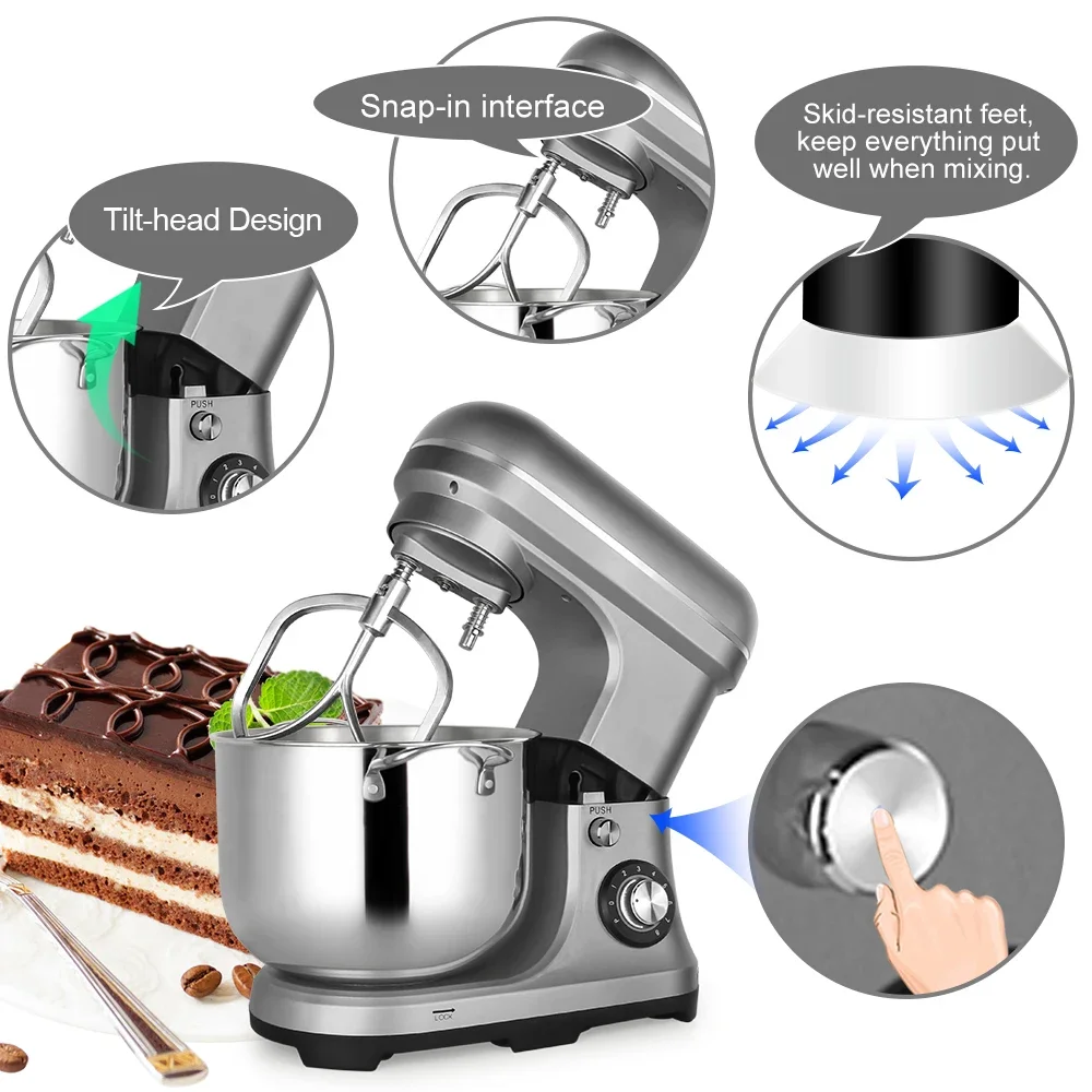 11L 2000W Home Standing Dough Food Cake Mixer Planetary Electric Home Kitchen twin dough hooks Food Mixer