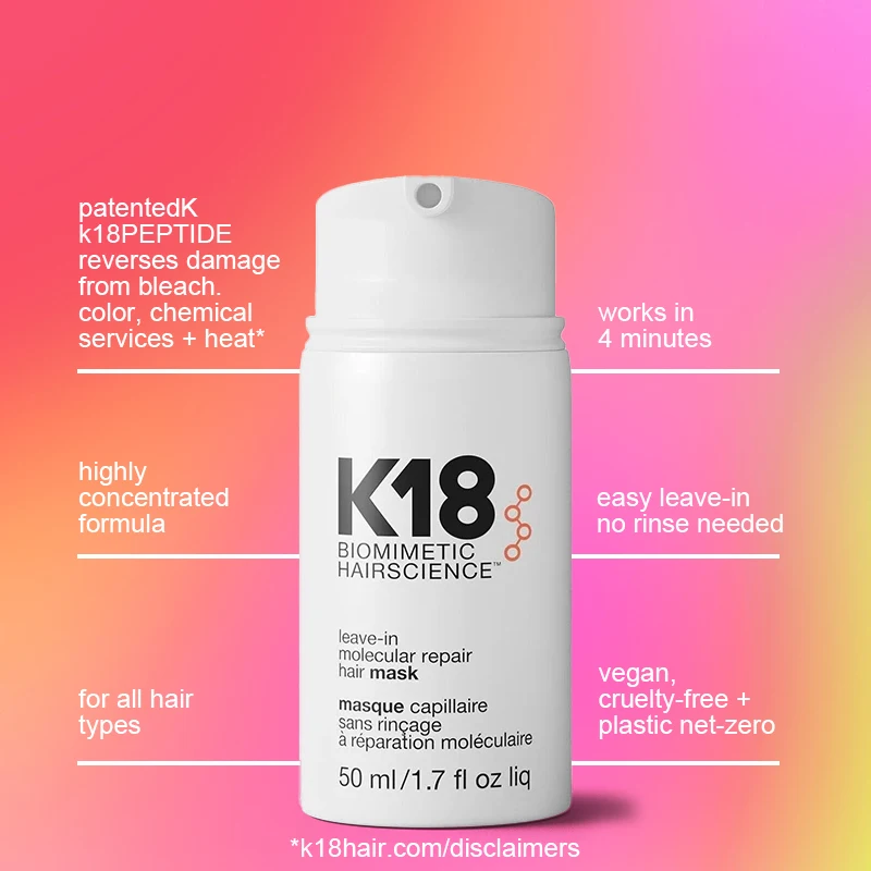 K18 Original Leave-In Repair Hair Mask Treatment ซ่อมแซมผมแห้งหรือผมเสีย 4 นาที Reverse Hair Damag Conditioner