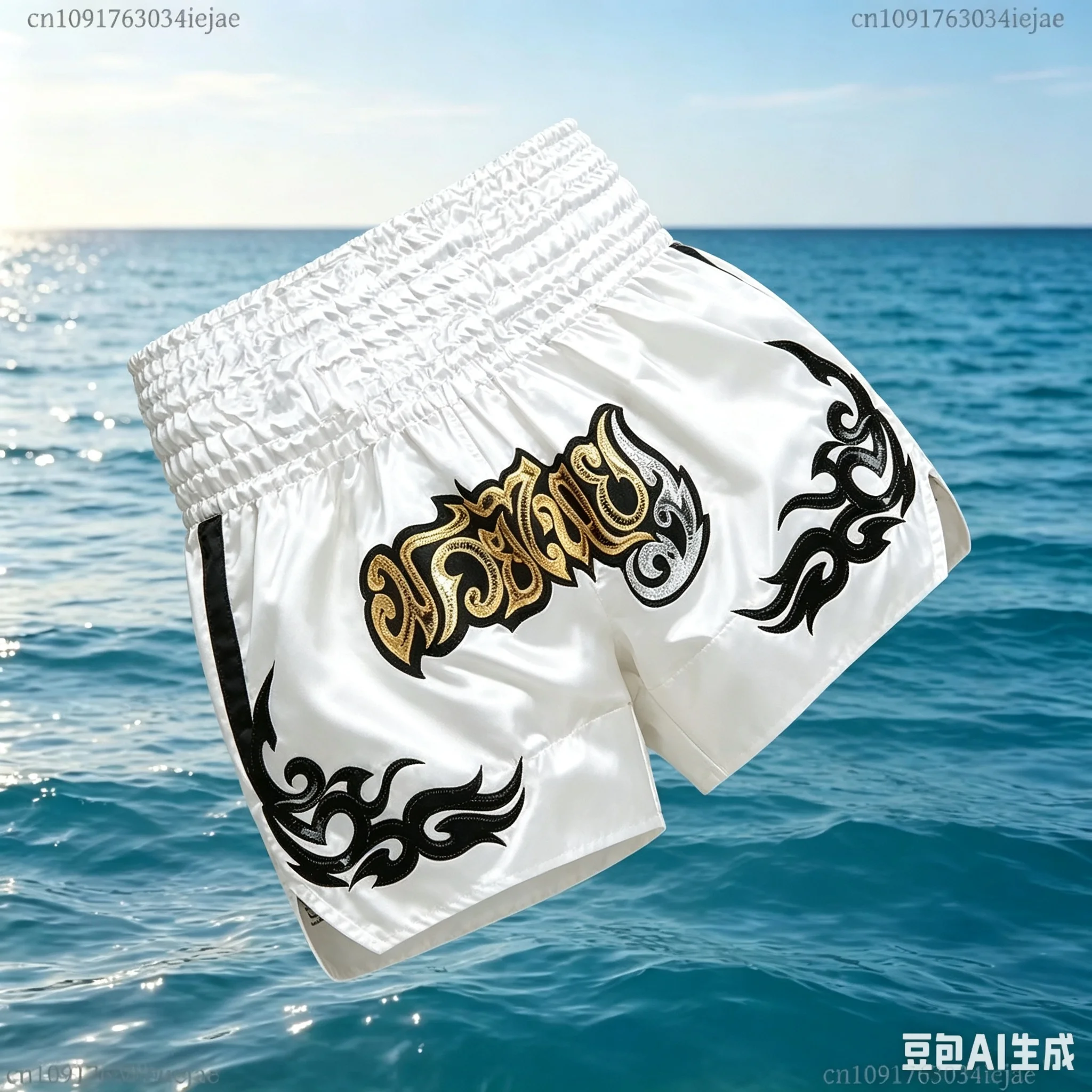 Adults Muay Thai Cord Design Kickboxing Shorts Boys Girls Martial Arts Shorts Boxing Short Pants Sports Fighting Shorts