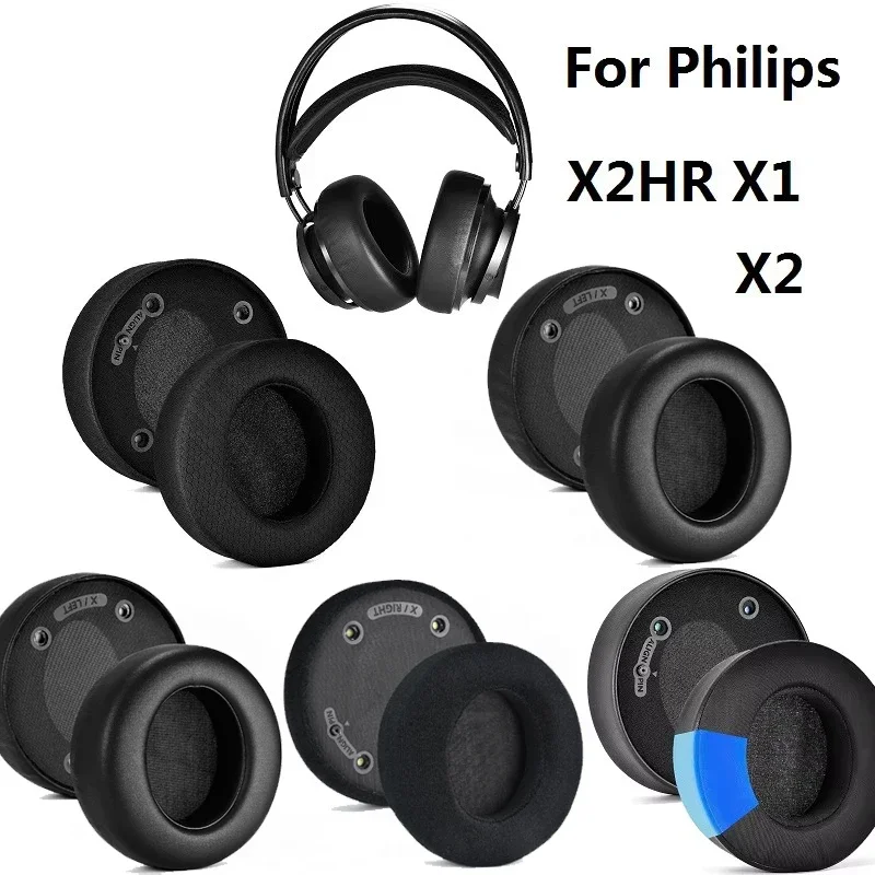 Для Philips Audio Fidelio X2HR X1 X2 подушечки для наушников из мягкой кожи, пенопластовая губка, сменные подушечки для ушей из ледяного геля, подушка