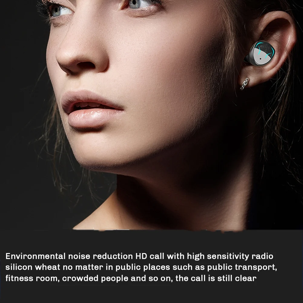 

B47C TWS Беспроводные Bluetooth-наушники GQ-11 Панк-цифровой дисплей Сверхдлительный срок службы батареи Стереонаушники Bluetooth-наушники