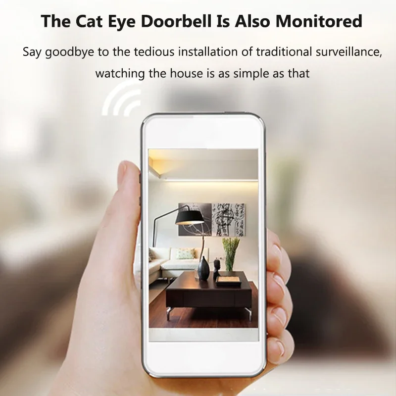 4.3 pollici 1080P Smart Tuya WiFi Video campanello occhio spioncino telecamera PIR rilevamento del movimento audio bidirezionale visore digitale per porta