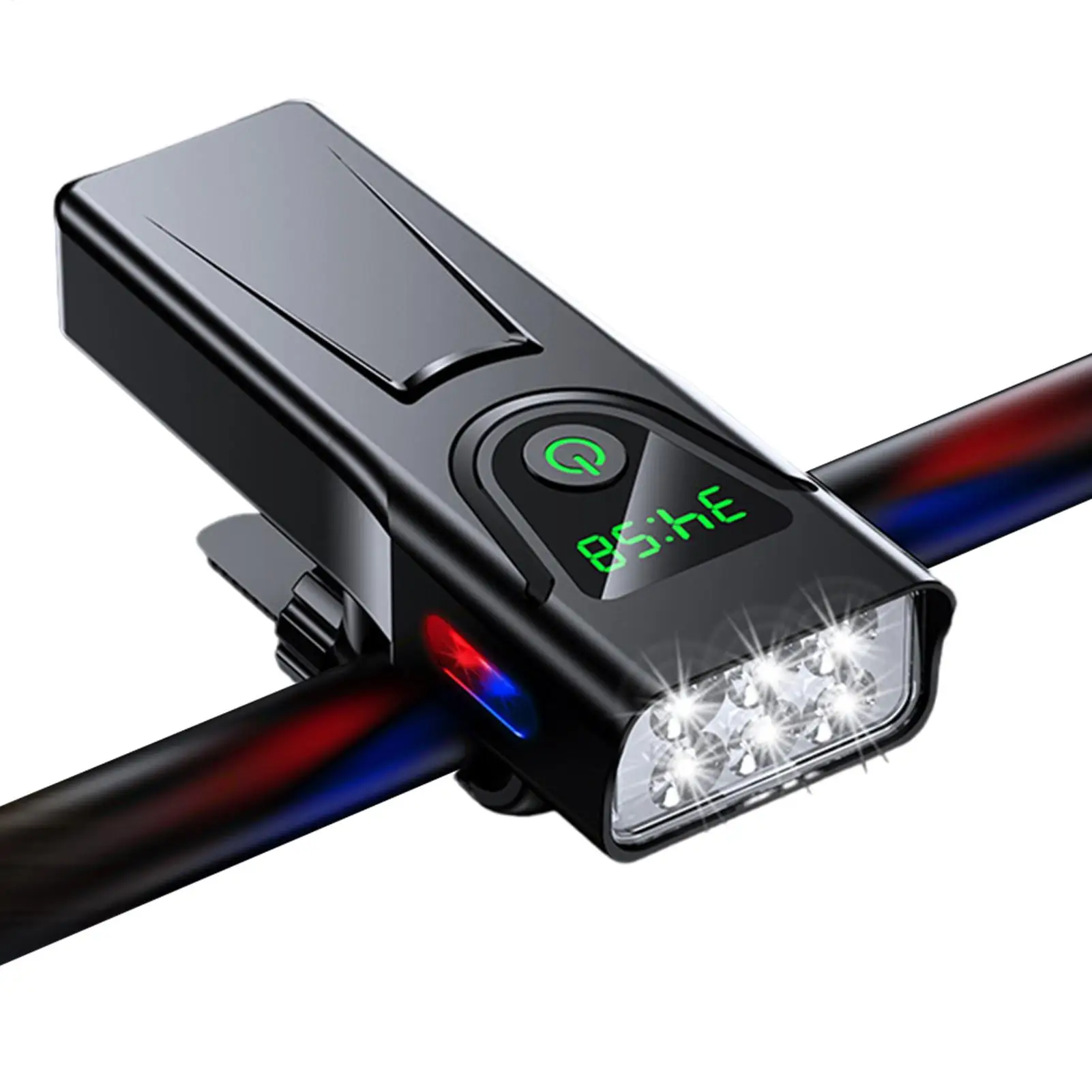 

Bike Lights 5 Modes Rechargeable Waterproof Lighting 1000 Lumen Bicycle Headlight 5200mAh For Scooter Riding Kids Stroller