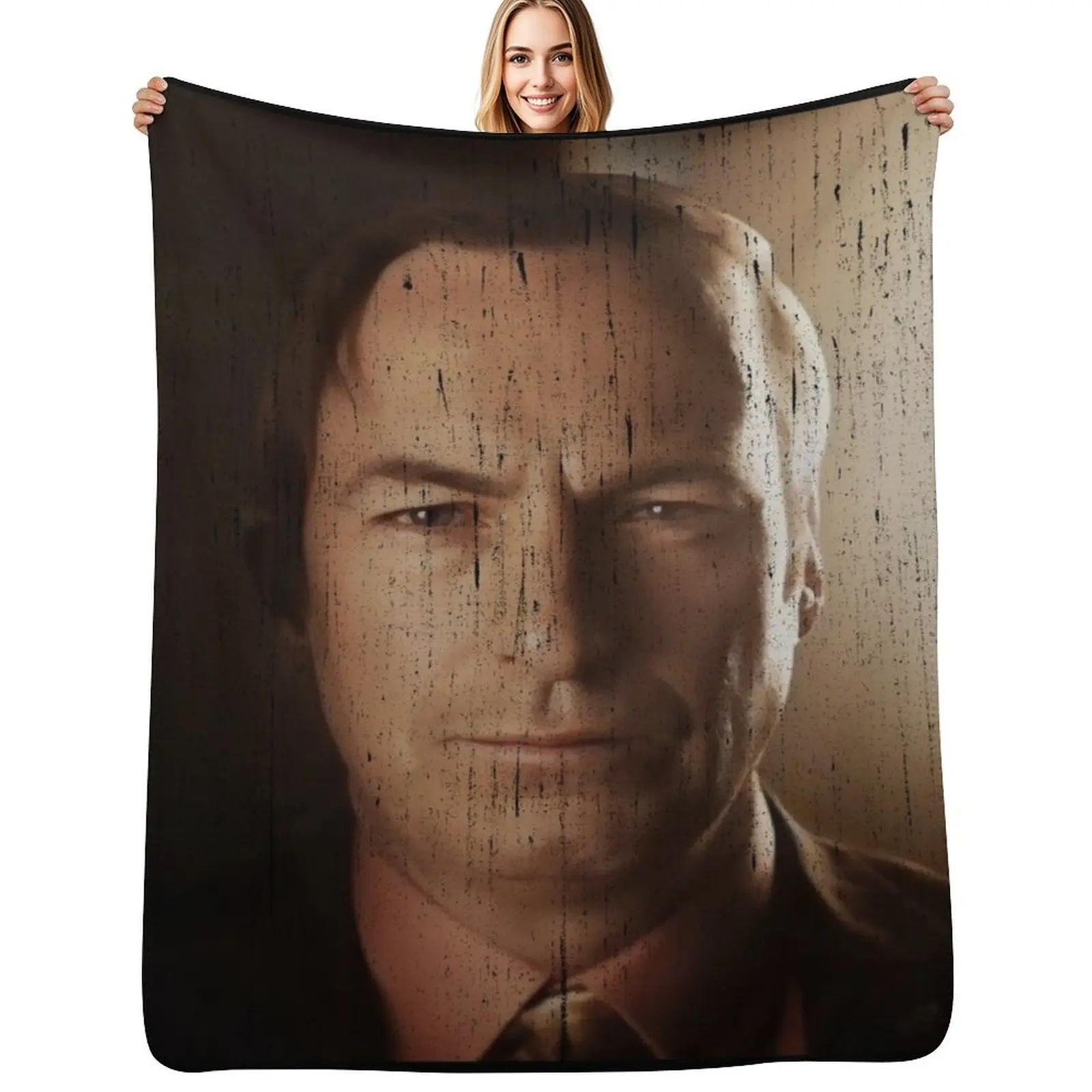 

3D Saul Goodman Meme Vintage Throw Blanket Shaggy Plaid bed plaid manga Blankets