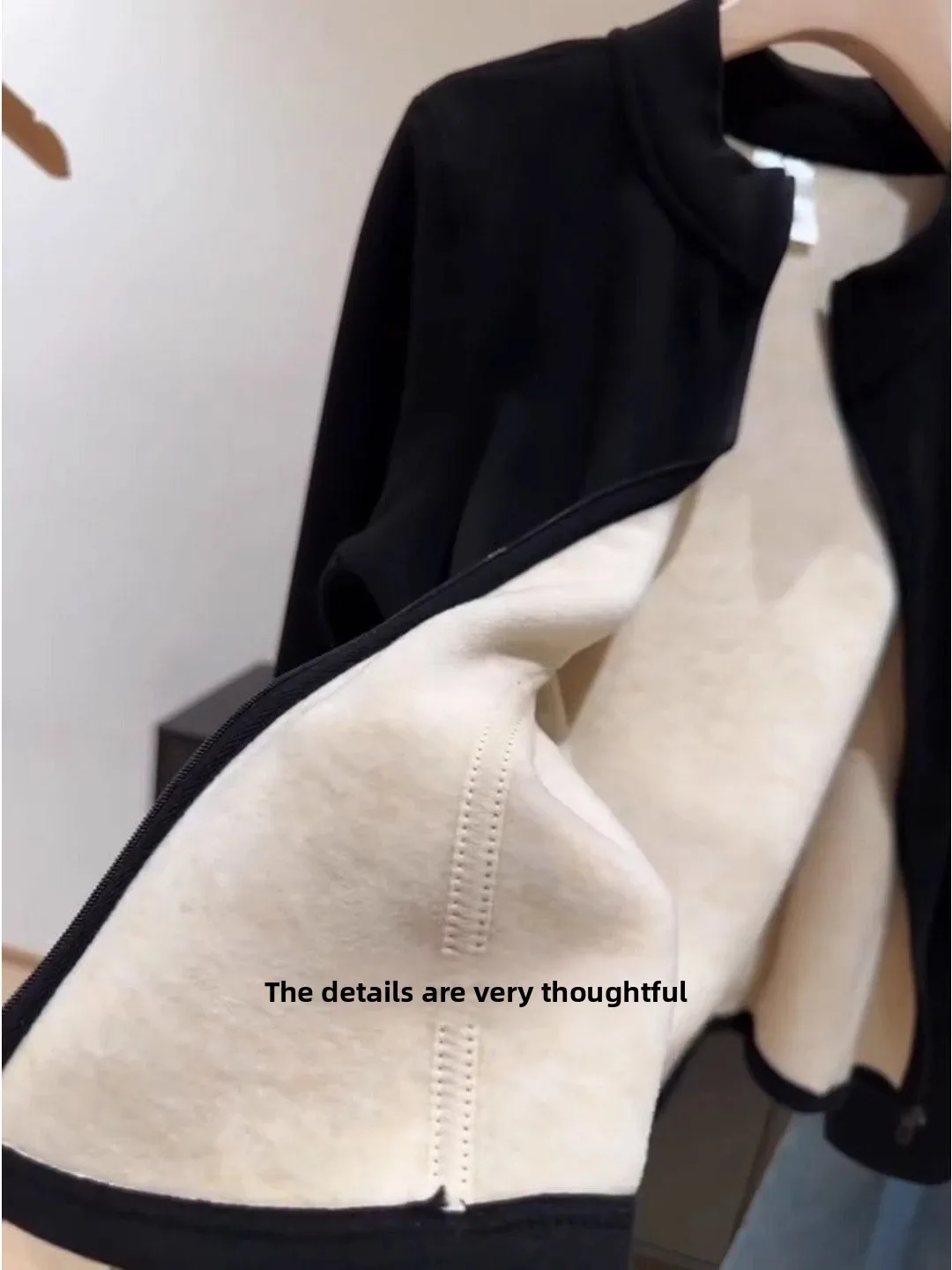 Sweat-shirt à col montant pour femme, automne-hiver, veste avec fermeture éclair, veste intérieure en duvet, marque chinoise YR-LMY, manches longues