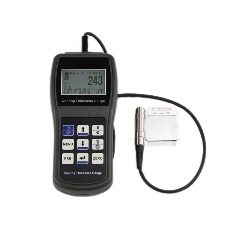 

High Accuracy Professional Industrial Non-Destructive Thickness Gauge Digital Coating Thickness Meter Paint Thickness Tester