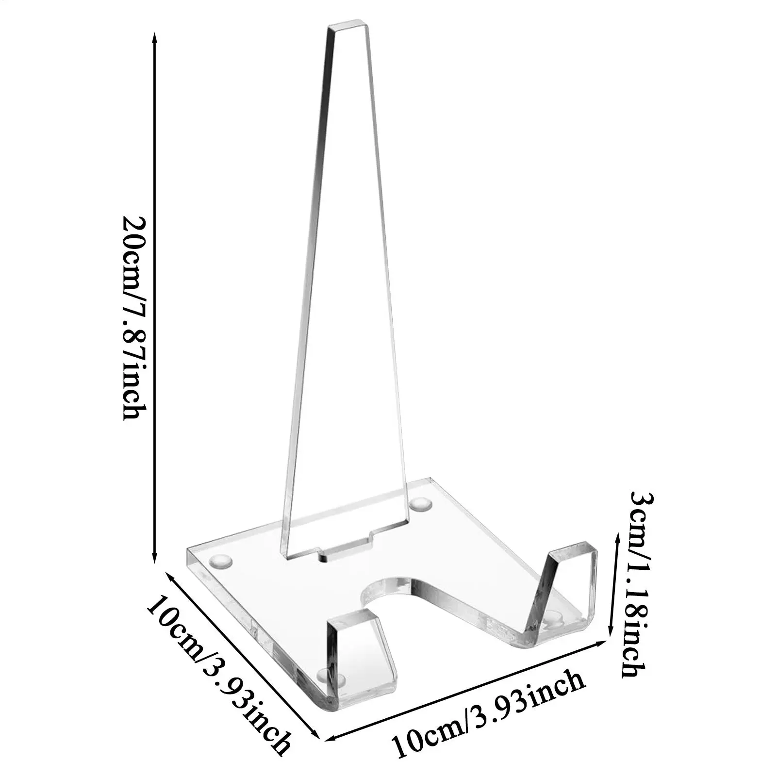Plate Stand Plate Easel Clear Space-Saving Frame Painting Rack For Table Photo Holder Book Sign Card Picture Desk