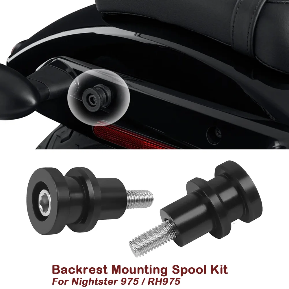 

For Nightster 975 RH975 RH 975 2022 2023 Detachable Docking Hardware Kit Backrest Sissy Bar Quick release Mounting Spool kits