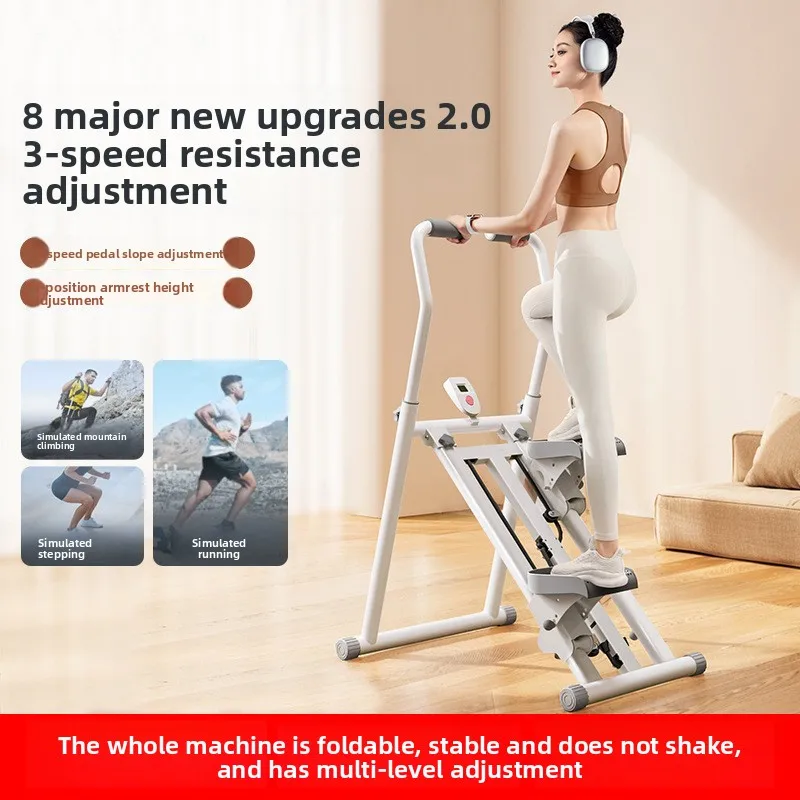 Multifunktionale Klettermaschine für Zuhause, Aerobic-Trainingsgeräte, Stepper-Maschine, Fitnessgeräte, faltbare Treppenmaschine