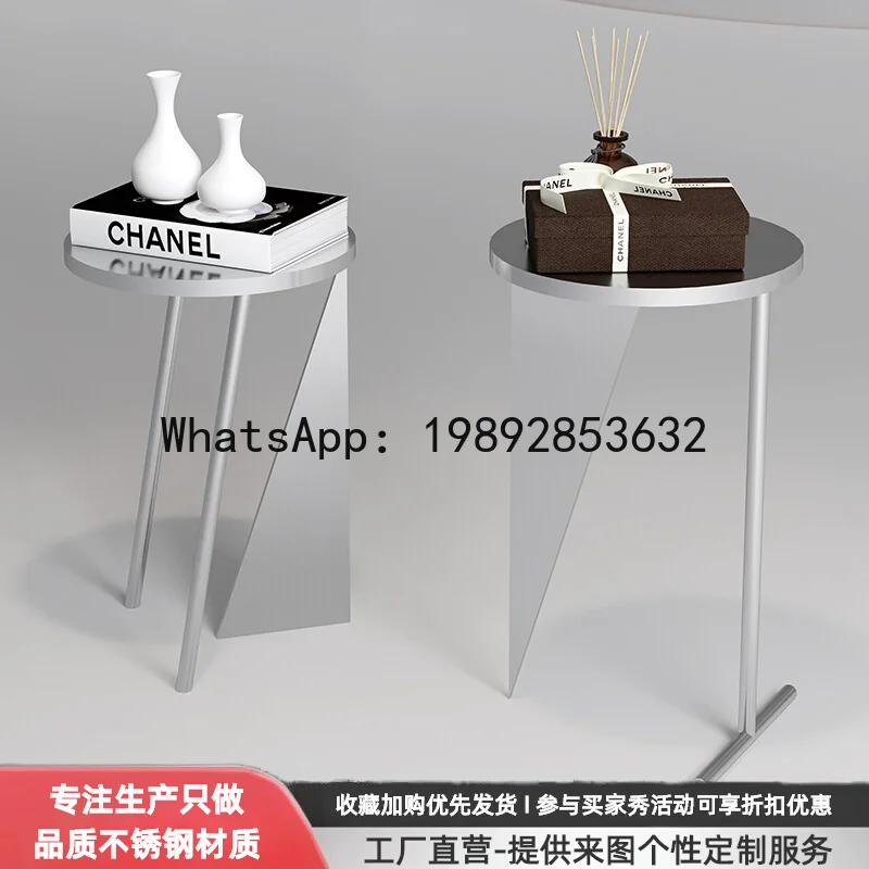 Clothing Store Stainless Steel Center Island Display Counter Window Display Props Exhibition Hall Merchandise Storage Rack