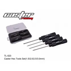 Original Caster TL-023 Hex Tools Set 1.5 2.0 2.5 3.0mm Super Hard Steel Non-slip Gandle For 1/10 1/8 RC Repair OP Tool