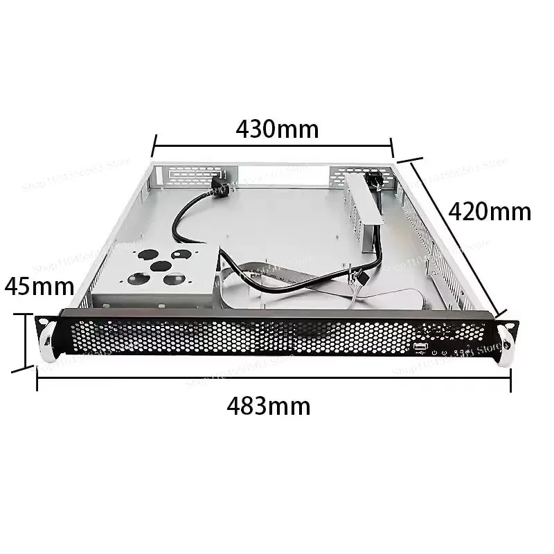 IW-RA100 1U Compact Rack-Mounted Server Cabinet - Enterprise-Grade Plug-In Industrial Control Cabinet