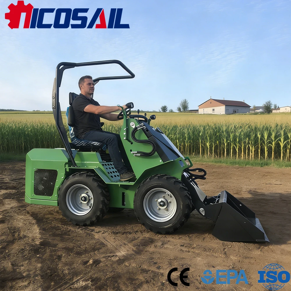 

Wheel Skid Steer Loader CE Certified Euro 5 Heavy Duty Durable Quality for Farm Garden Narrow Space