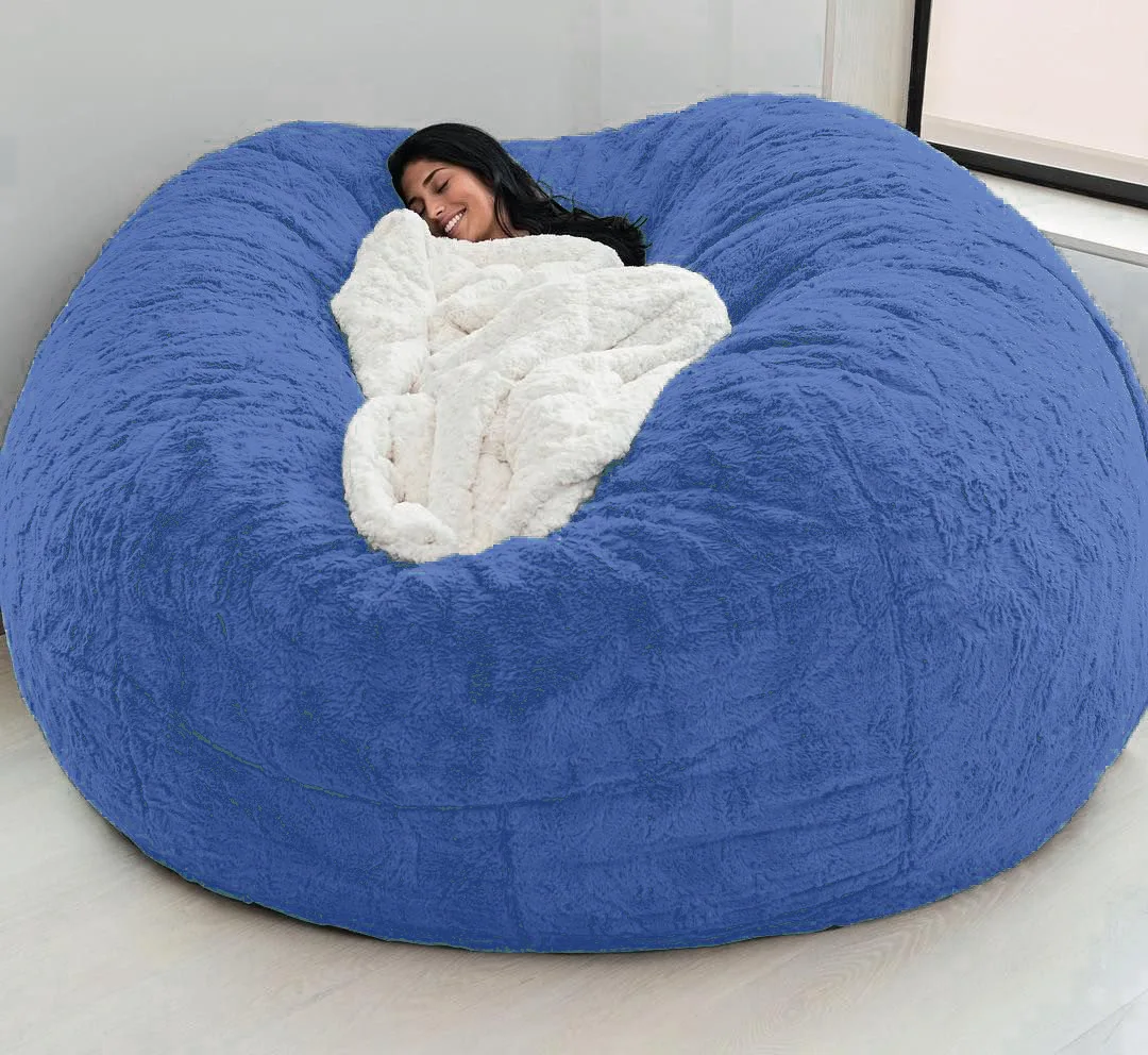 Unfilled Sofa Bean Bag Lazy Sofa Cover Chair Covers Home Lounger Seat Bean Bag Pouf Puff Couch Tatami Living RoomSofa Cover