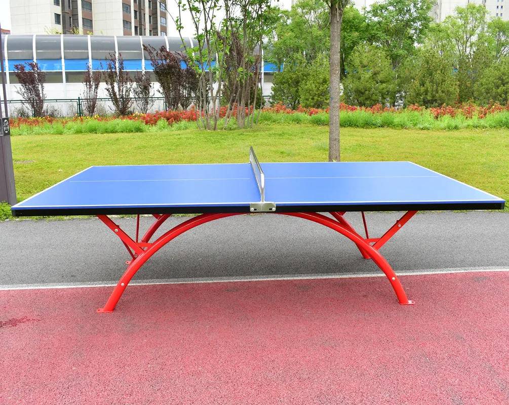 High Quality 15mm SMC Outdoor Professional Pingpong Table Foldable Table Tennis Table Rainbow