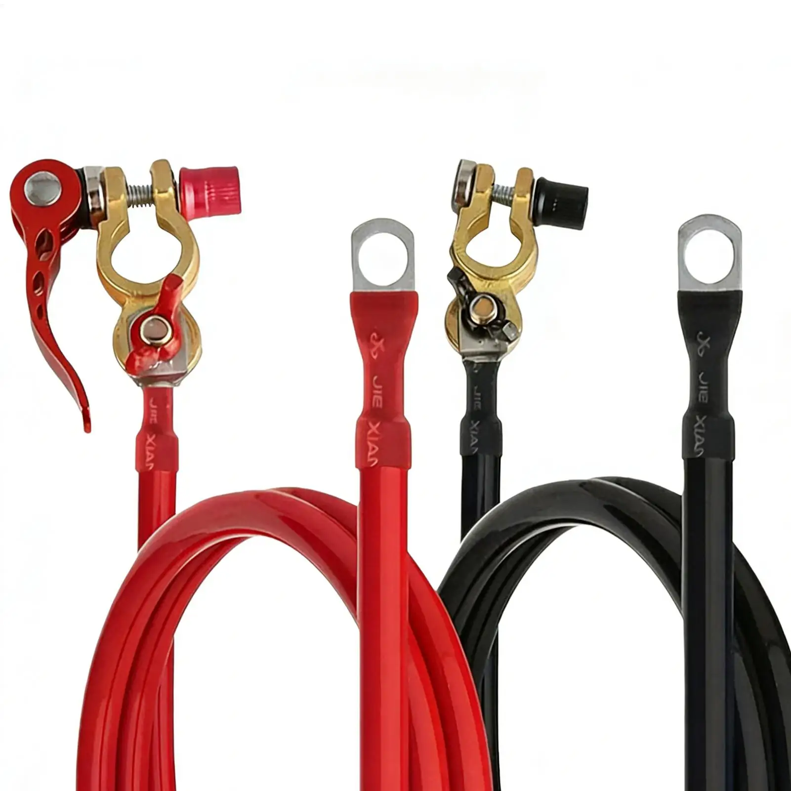 

Автомобильный аккумуляторный кабель, 2 предмета, сверхмощный гибкий инверторный провод, удлинитель аккумуляторного кабеля для морской гольф-кара, мотоцикла, грузовика, полу