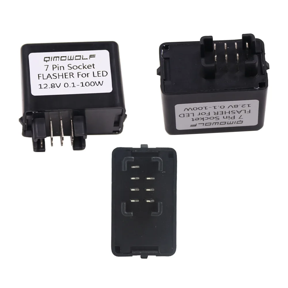 12V Light Turn Signal Flash Controller 7 Pin LED Flasher Relay For Suzuki GSXR SV DL 38610-03F00, 38610-05H00, FE249JR