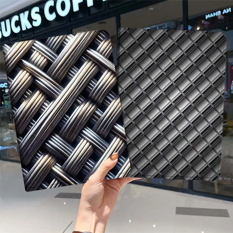 

Metal style illustration Cover For iPad Pro Air Mini 1 2 3 4 5 6 7 7th 8th 9th 10th 11th 10.2 9.7 10.5 10.9 11 Tablet Case