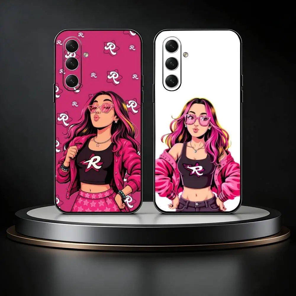 Funda de teléfono brasileña de la influencer E-Emilly Vick para Samsung Galaxy A73,A72,A71,A70,A52,A51, otras fundas negras suaves