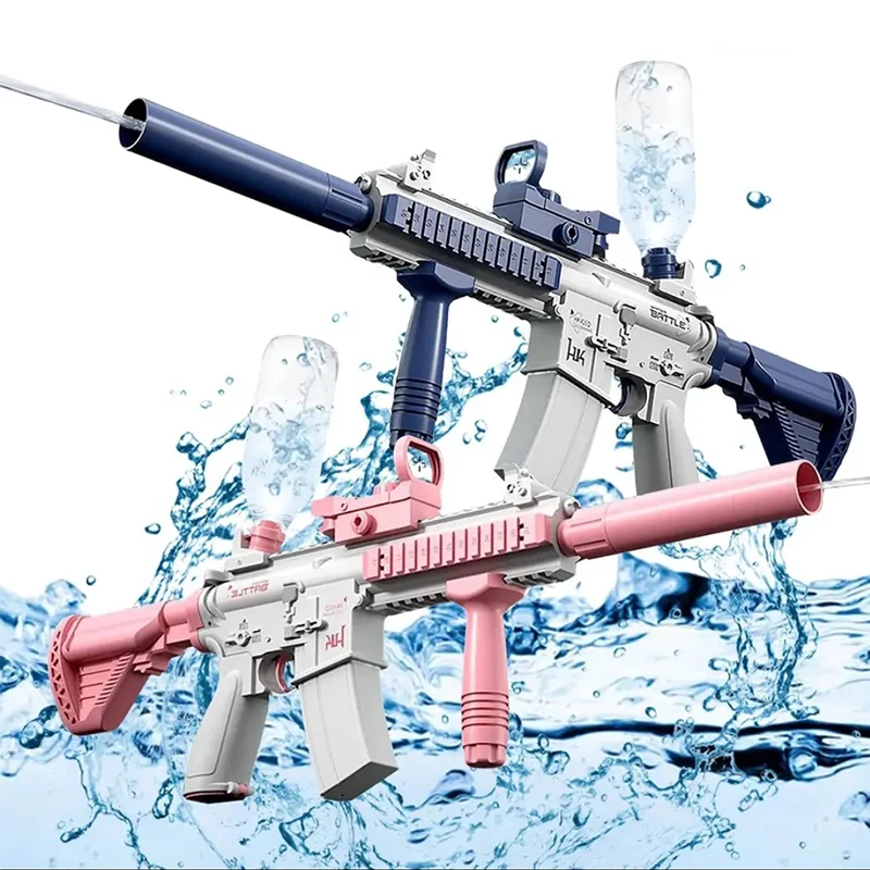 M416 น้ําปืนยิงอัตโนมัติของเล่นฤดูร้อน M416 ไฟฟ้าน้ําปืนชายหาดความบันเทิงกลางแจ้งของเล่นเด็กผู้ใหญ่ของขวัญ