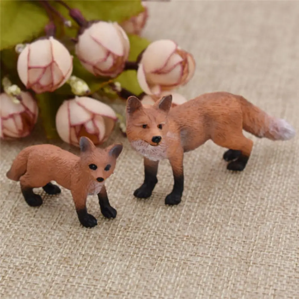 Garten Mini Lernspielzeug Waldmodelle Wildplastik Kinder Simulation Simulation Tiere Dekoration